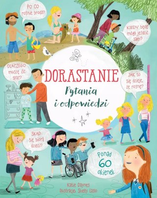DORASTANIE. PYTANIA I ODPOWIEDZI Książka z okienkami Katie Daynes
