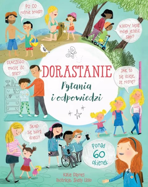 DORASTANIE. PYTANIA I ODPOWIEDZI Książka z okienkami Katie Daynes