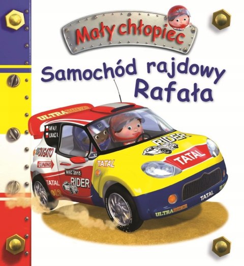 MAŁY CHŁOPIEC. SAMOCHÓD RAJDOWY RAFAŁA