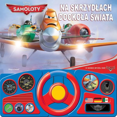 DISNEY SAMOLOTY. NA SKRZYDŁACH DOOKOŁA ŚWIATA. KSIĄŻKA DŹWIĘKOWA (FOLIA)