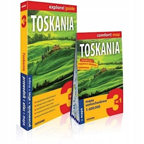 TOSKANIA 3W1: PRZEWODNIK + ATLAS + MAPA
