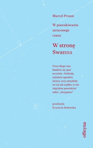 W STRONĘ SWANNA Marcel Proust