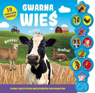 GWARNA WIEŚ 10 ODGŁOSÓW ZWIERZĄT Ksiązka dźwiękowa (OPIS)