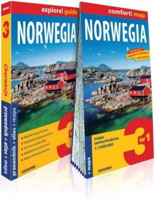 NORWEGIA 3W1 PRZEWODNIK ATLAS MAPA