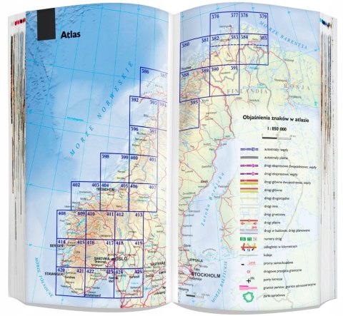 NORWEGIA 3W1 PRZEWODNIK ATLAS MAPA