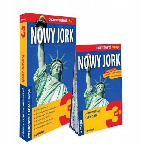 NOWY JORK 3W1 PRZEWODNIK ATLAS MAPA