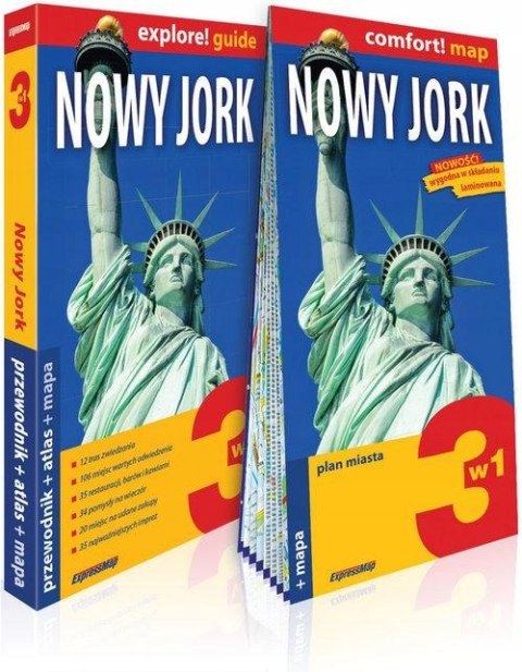 NOWY JORK 3W1 PRZEWODNIK ATLAS MAPA
