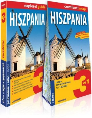 HISZPANIA 3w1 PRZEWODNIK ATLAS MAPA