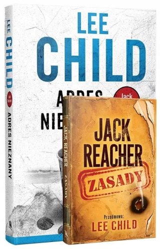 PAKIET: JACK REACHER - ADRES NIEZNANY / ZASADY Lee Child (NOWA/FOLIA)
