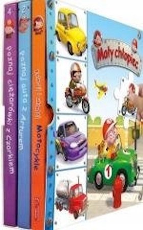 PAKIET MAŁY CHŁOPIEC: MOTOCYKLE / POZNAJ CIĘŻARÓWKI / POZNAJ AUTA (FOLIA)