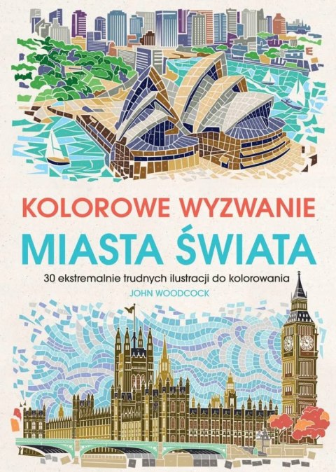 KOLOROWE WYZWANIA. MIASTA ŚWIATA. 30 EKSTREMALNIE TRUDNYCH ILUSTRACJI