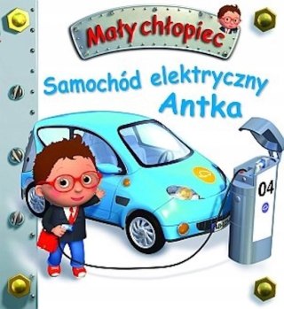 MAŁY CHŁOPIEC. SAMOCHÓD ELEKTRYCZNY ANTKA