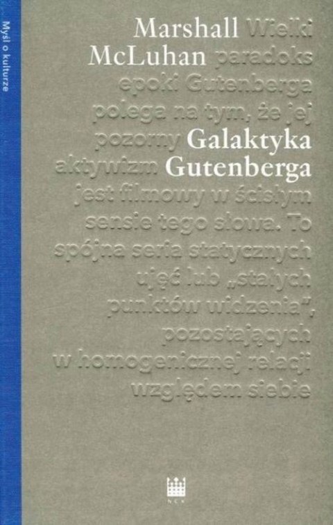 GALAKTYKA GUTENBERGA Marshall McLuhan
